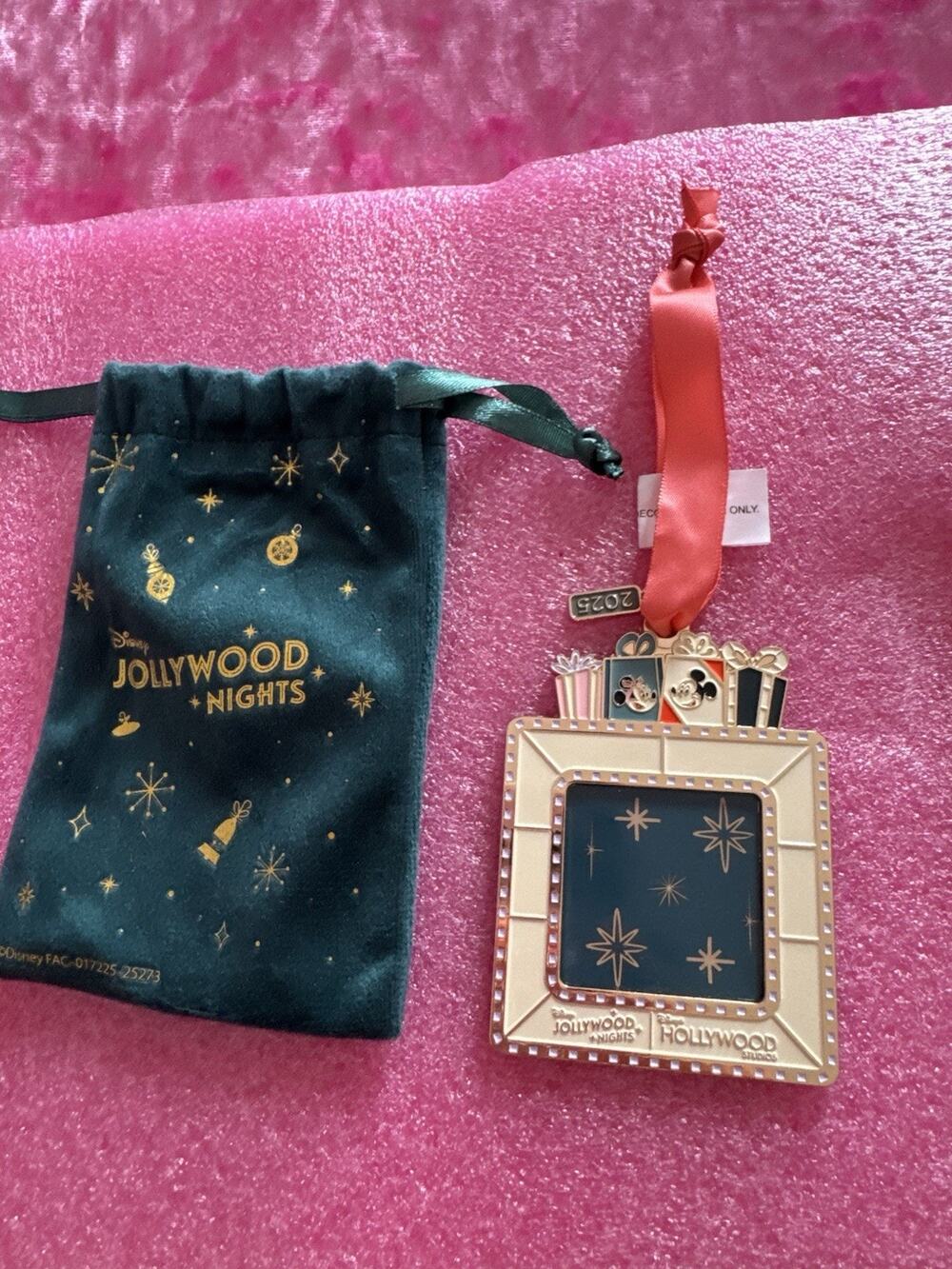 Disney 2025 Jollywood Nights Keepsake Ornament Limited Edition Picture Frame